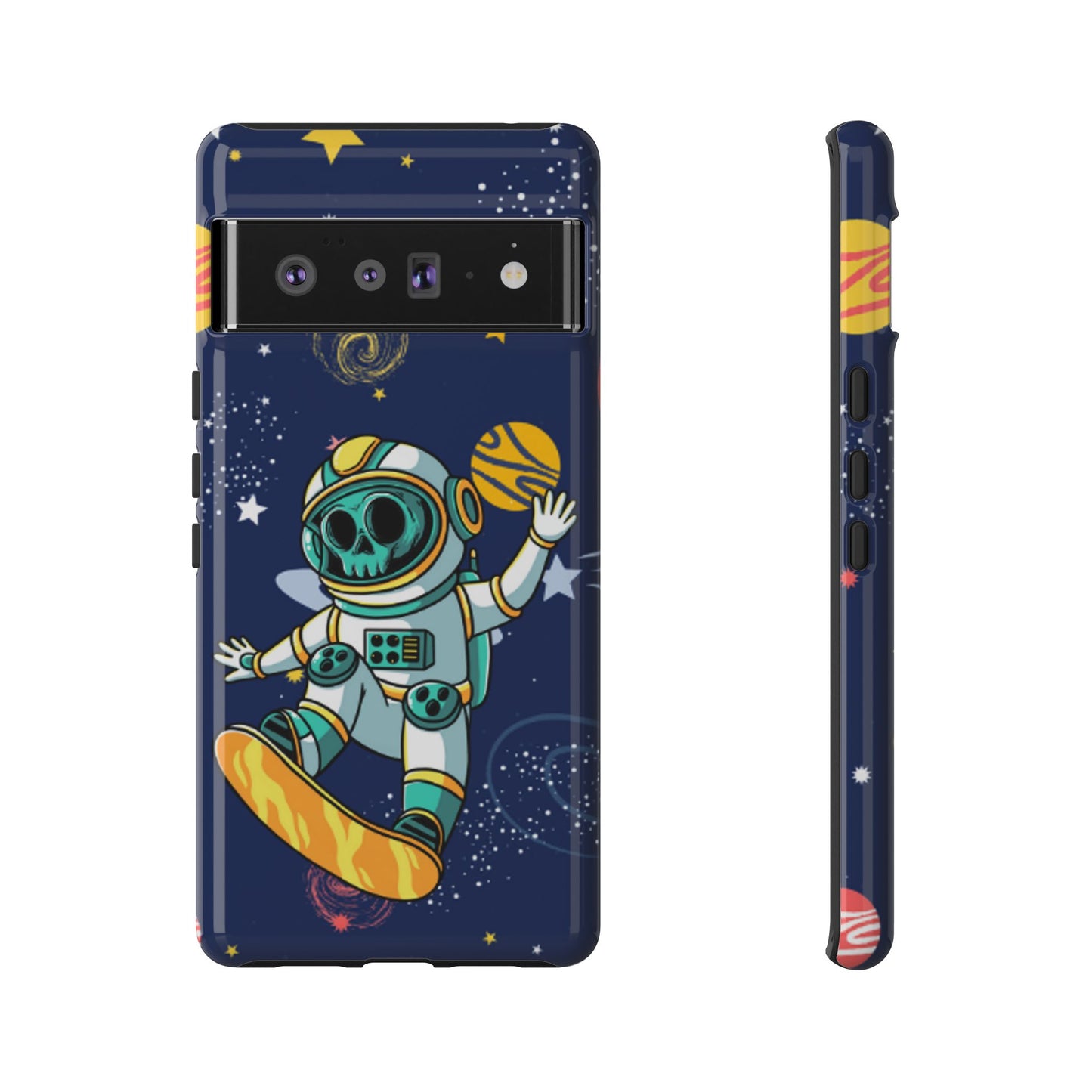 OMNI™ Skeleton Astronaut Space Surfer Double Layered Phone Case