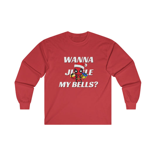 OMNI™ Deadpool Santa (Wanna Jingle My Bells?) Ultra Cotton Long Sleeve T-Shirt