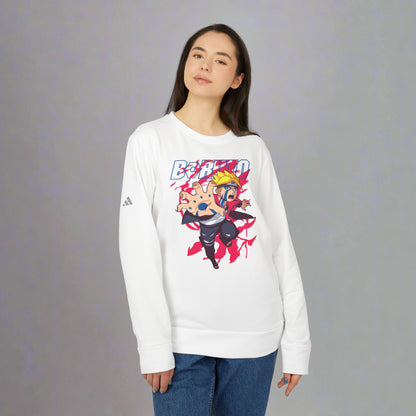 OMNI™ Boruto Byakugan Adidas Unisex Fleece Crewneck Sweatshirt