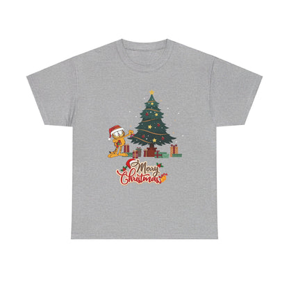 OMNI™ Garfield Christmas Themed Unisex Heavy Cotton T-Shirt