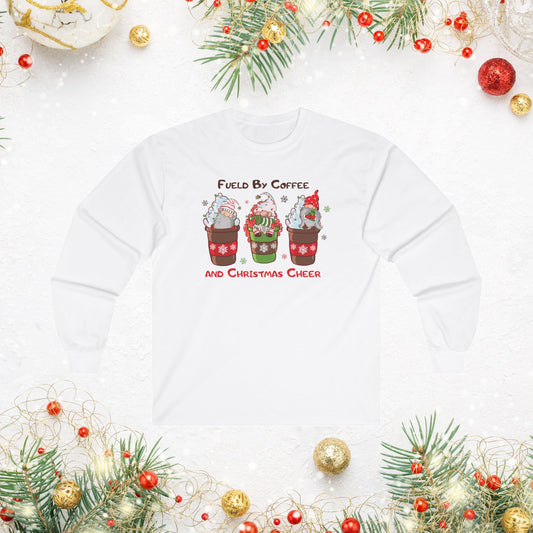 OMNI™ Fueld By Coffee And Christmas Cheer Unisex Ultra Cotton Long Sleeve T-Shirt