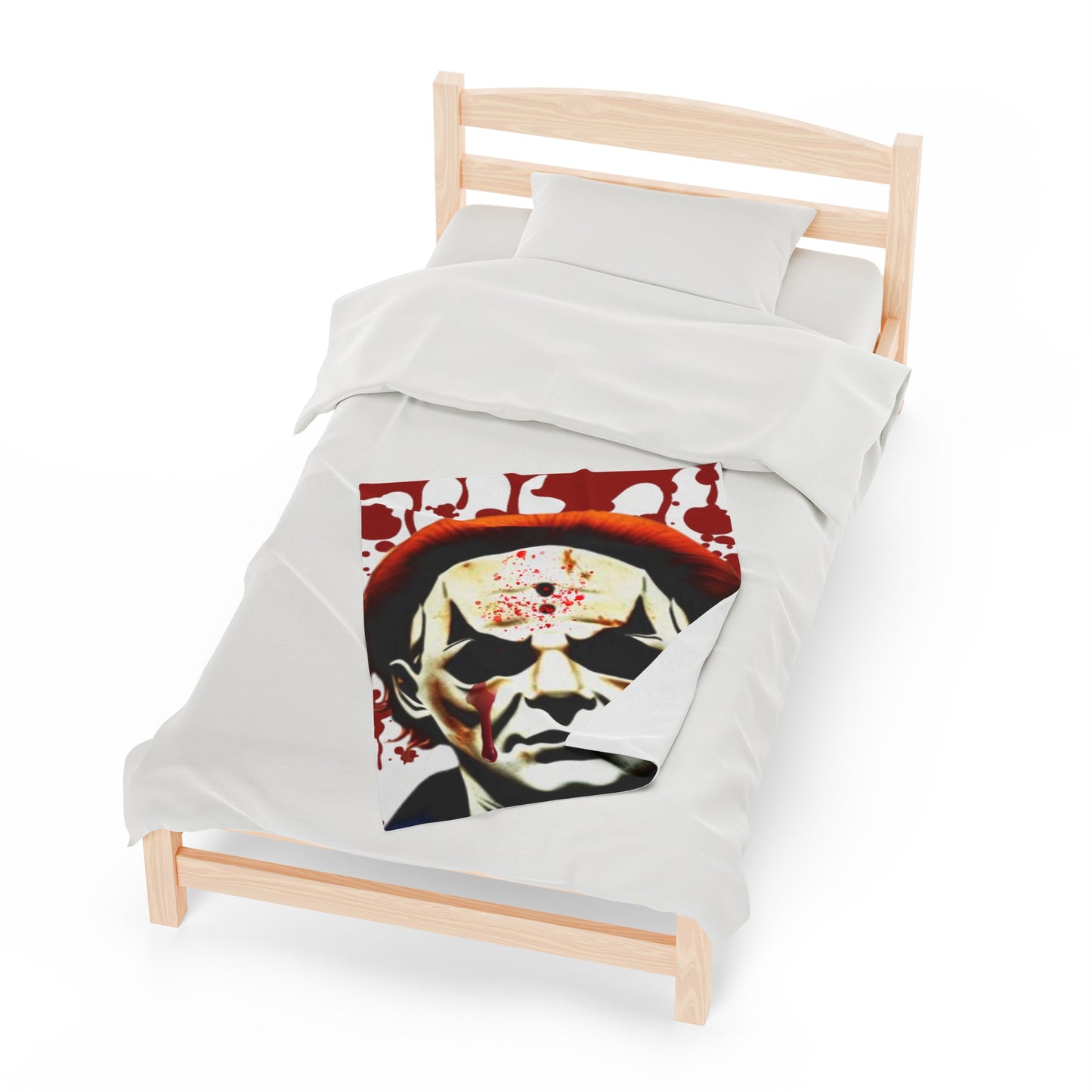 OMNI™ Michael Myers Design Velveteen Plush Blanket for Halloween