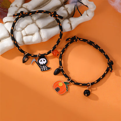 OMNI™ Halloween Ghost Pumpkin Rope Bracelet