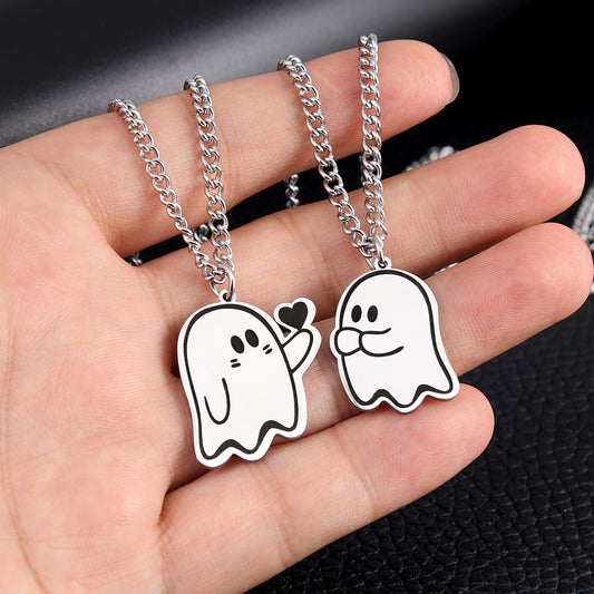 OMNI™ Halloween Cute Love Ghost Couples Necklace