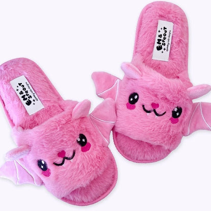 OMNI™ Halloween Plush Bat Slippers