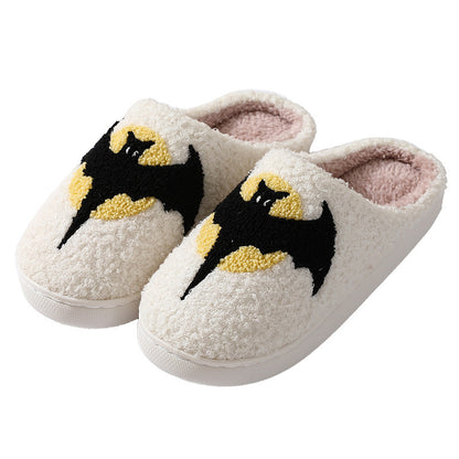 OMNI™ Halloween Bat Cartoon Cotton Bed Slippers