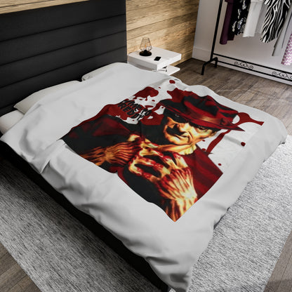 OMNI™ Freddy Krueger Design Velveteen Plush Blanket