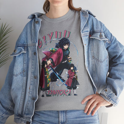 OMNI™ Demon Slayer Water Hashira Giyu Tomioka Unisex Heavy Cotton T-Shirt