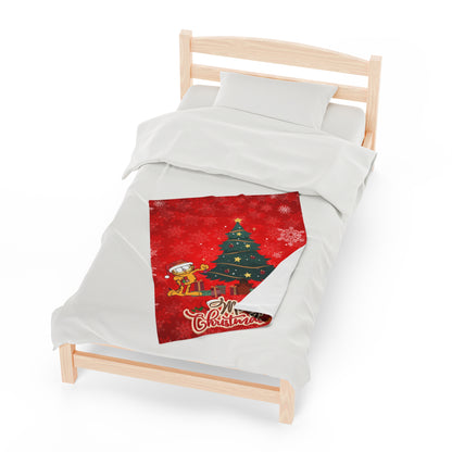 OMNI™ Garfield Christmas Themed Velveteen Plush Blanket