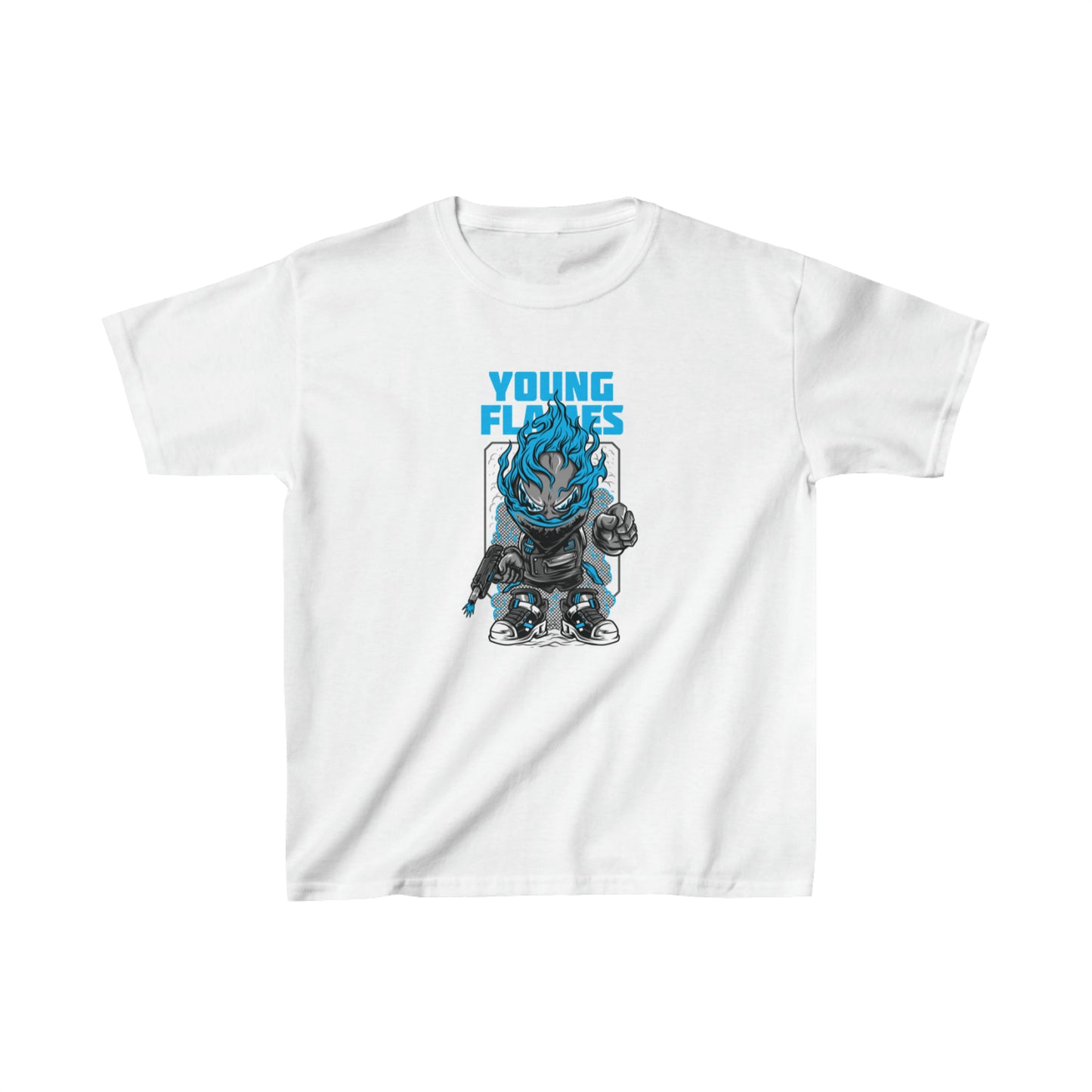 OMNI™ Young Flames Kids Heavy Cotton T-Shirt