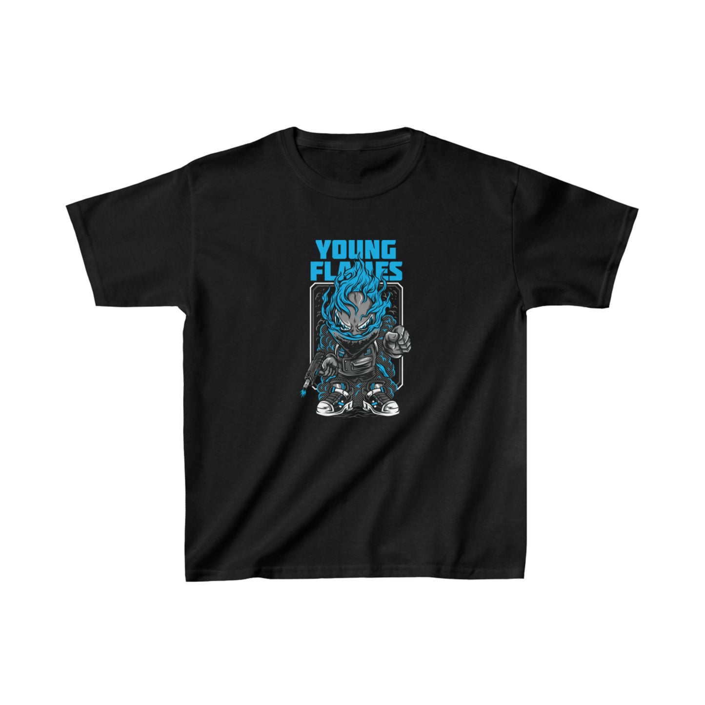 OMNI™ Young Flames Kids Heavy Cotton T-Shirt