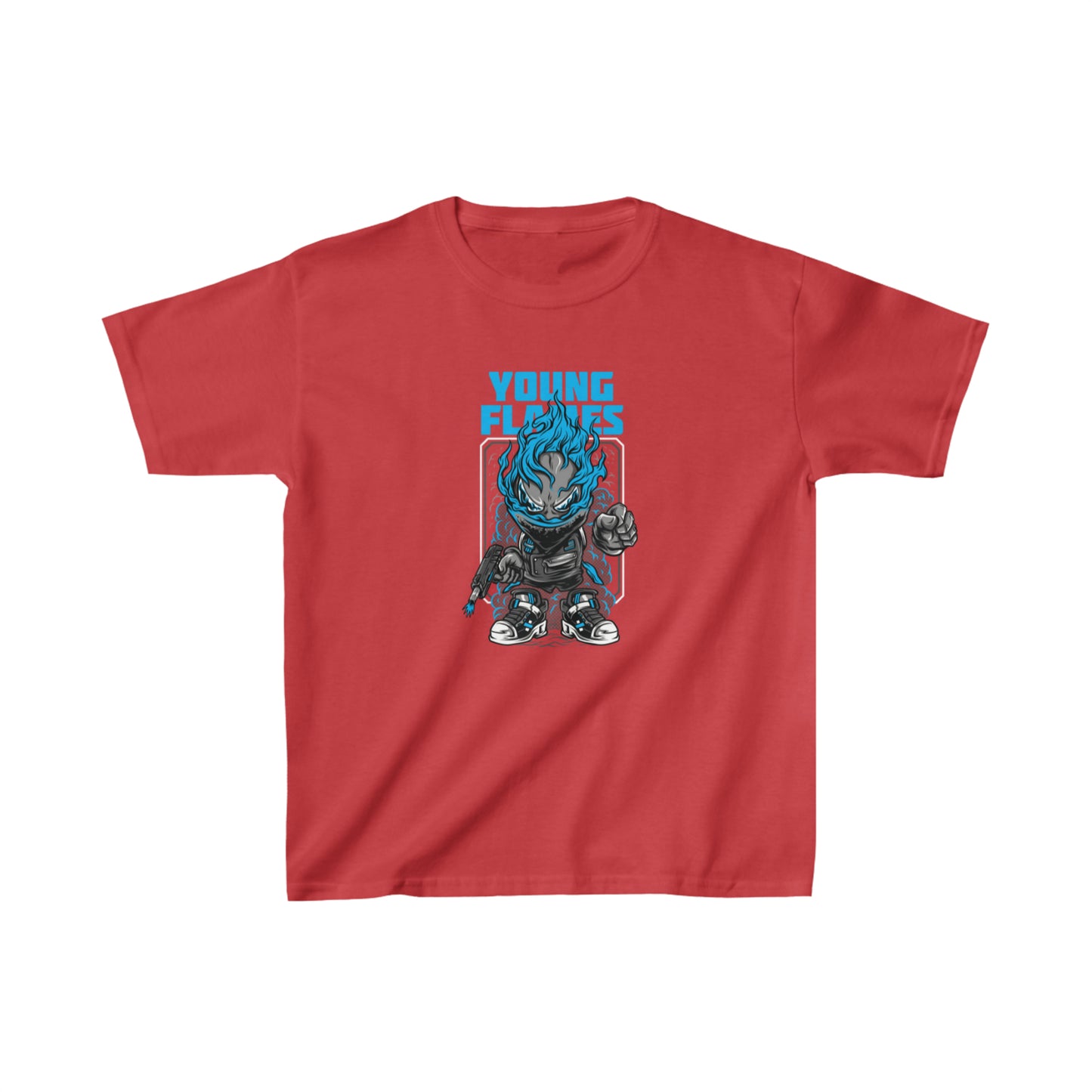 OMNI™ Young Flames Kids Heavy Cotton T-Shirt