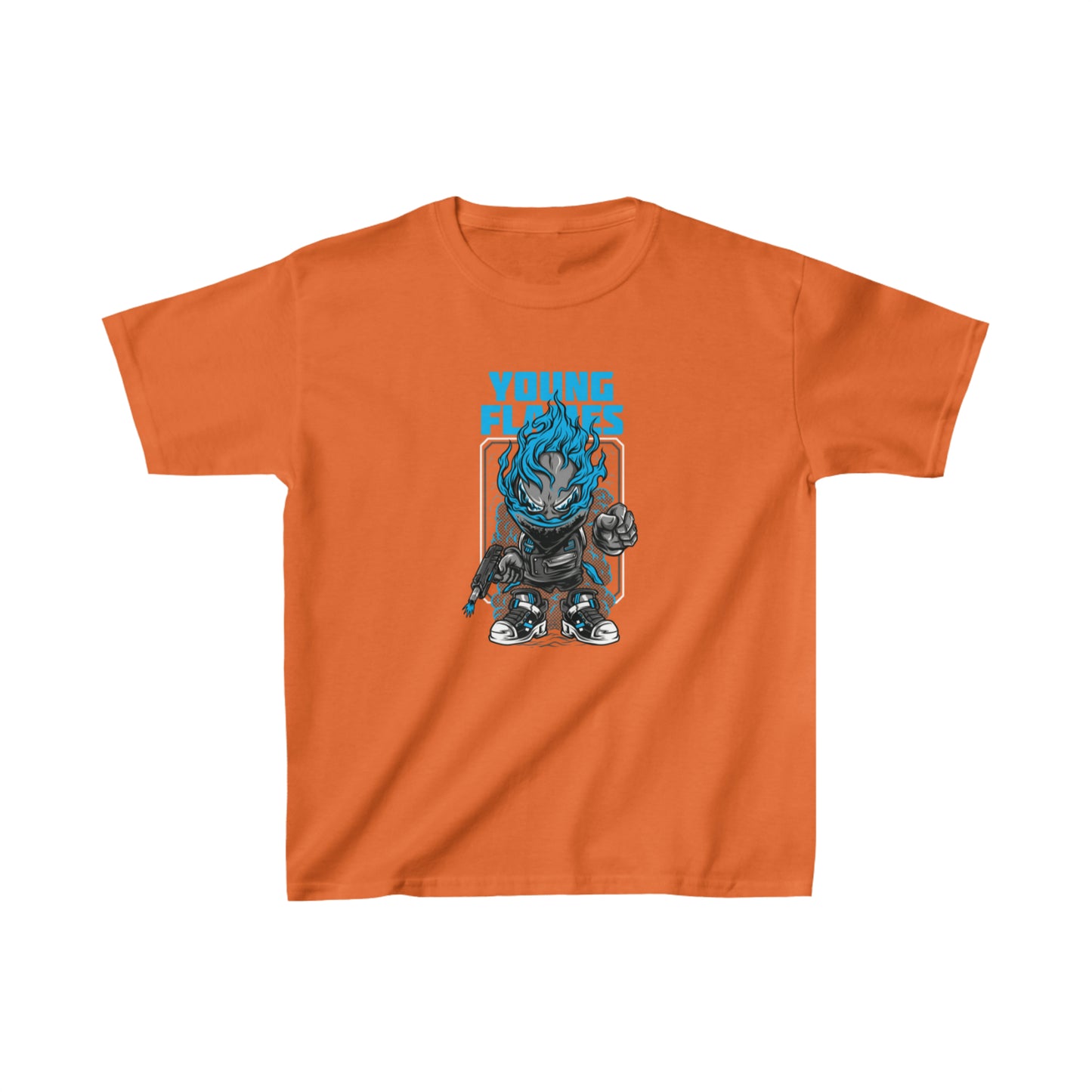 OMNI™ Young Flames Kids Heavy Cotton T-Shirt