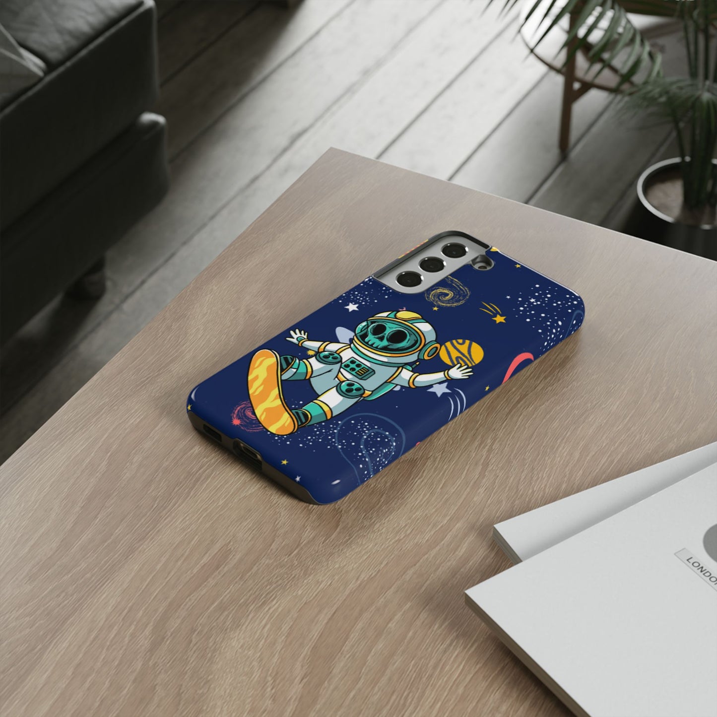 OMNI™ Skeleton Astronaut Space Surfer Double Layered Phone Case