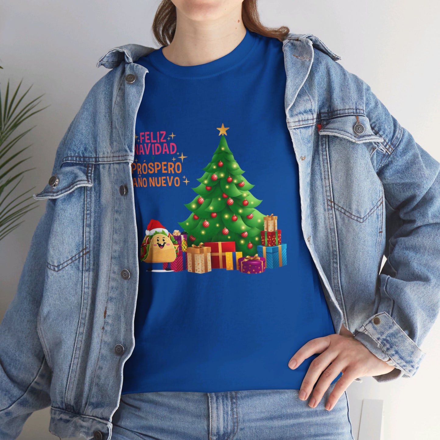 OMNI™ Taco Santa Christmas Holiday Themed Unisex Heavy Cotton T-Shirt