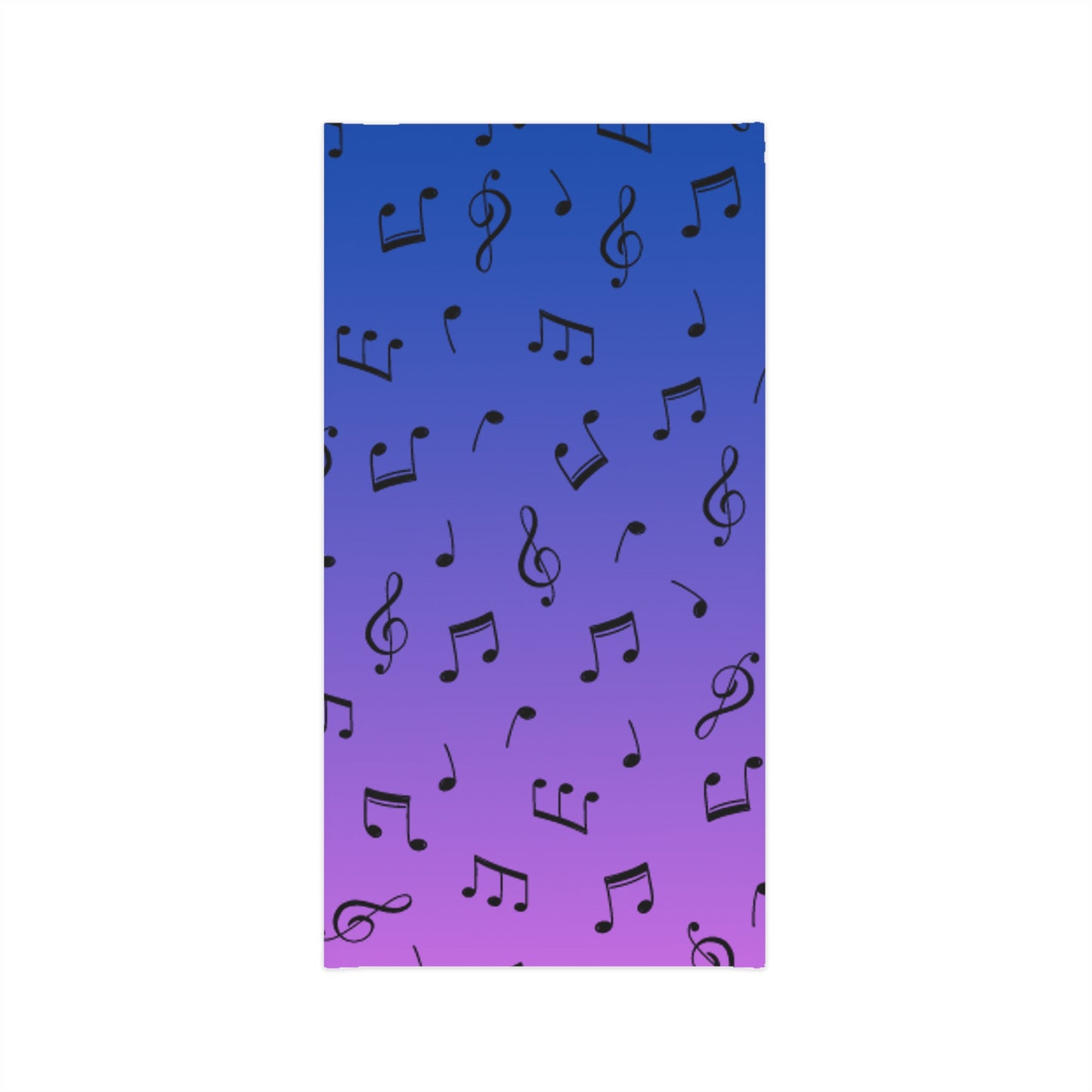 OMNI™ Music Note Purple and Blue Gradient Mid-weight Neck Gaiter