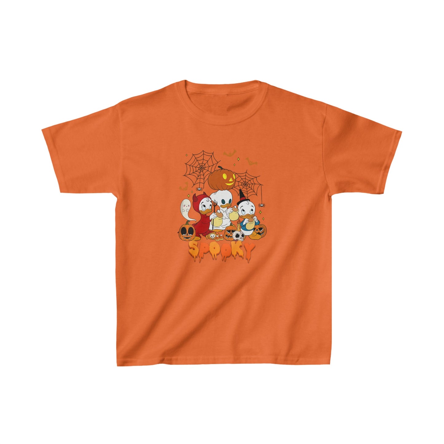 OMNI™ Spooky Halloween Duck Unisex Kids Heavy Cotton T-Shirt