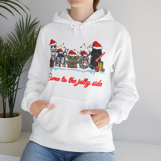 OMNI™ Star Wars Cartoon (Come To The Jolly Side) Christmas Themed Unisex Hoodie