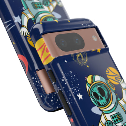 OMNI™ Skeleton Astronaut Space Surfer Double Layered Phone Case