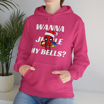 OMNI™ Deadpool Santa (Wanna Jingle My Bells?) Christmas Themed Hoodie