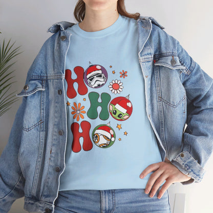 OMNI™ HO! HO! HO! Star Wars Christmas Themed Unisex Heavy Cotton T-Shirt