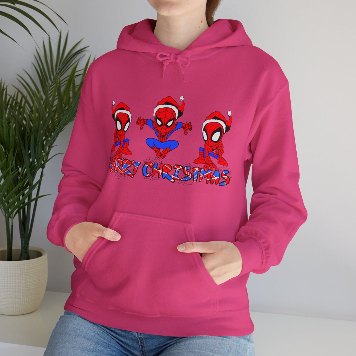 OMNI™ Spider-man Christmas Themed Unisex Heavy Blend Hoodie