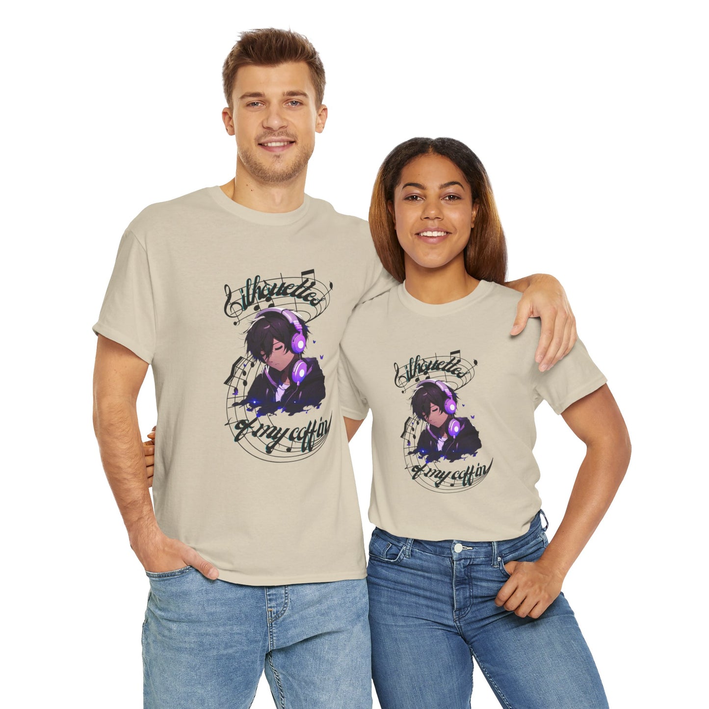 Silhouettes Of My Coffin Unisex Heavy Cotton T-Shirt