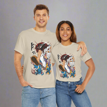 OMNI™ One Piece Luffy Gear 5 Bajrang Gun Unisex Heavy Cotton T-Shirt