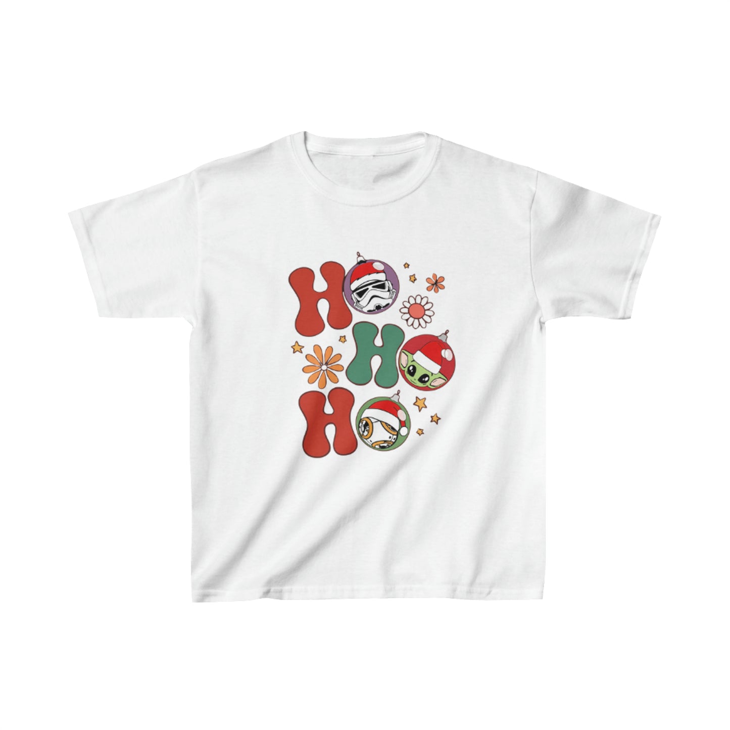 OMNI™ HO! HO! HO! Star Wars Christmas Themed Kids Heavy Cotton T-Shirt