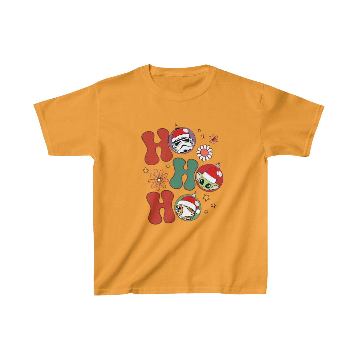 OMNI™ HO! HO! HO! Star Wars Christmas Themed Kids Heavy Cotton T-Shirt