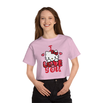 OMNI™ Hello Kitty Valentine's Day Champion Women's Heritage Cropped T-Shirt