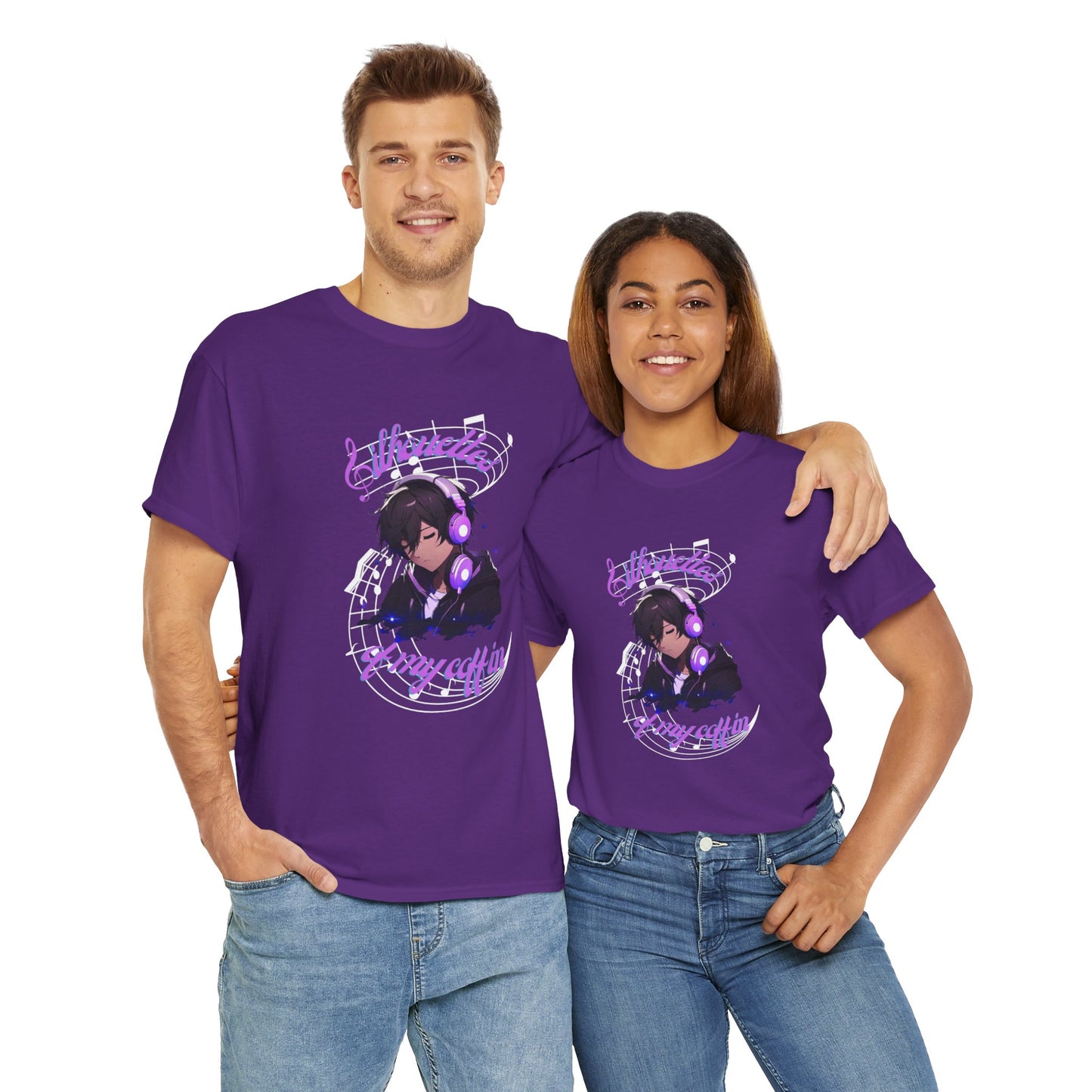 Silhouettes Of My Coffin Unisex Heavy Cotton T-Shirt