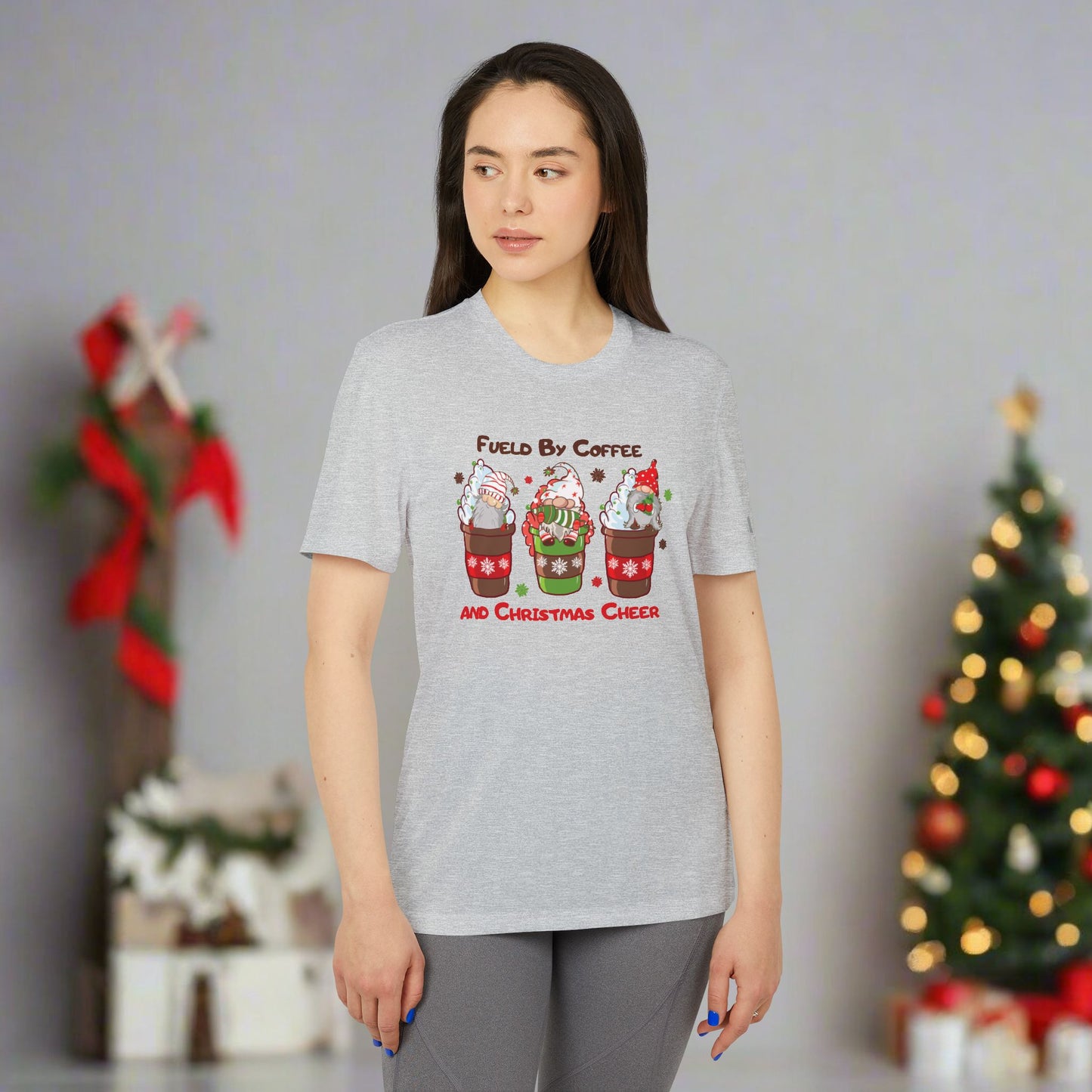 OMNI™ Fueld By Coffee And Christmas Cheer Adidas Unisex Sport T-Shirt