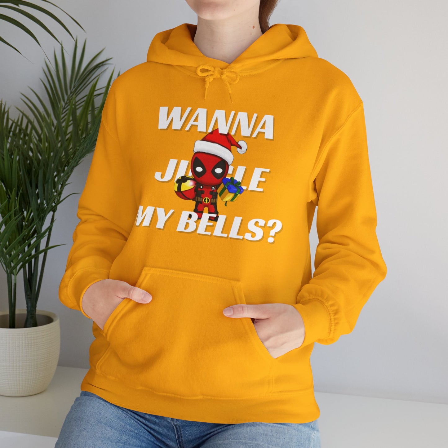 OMNI™ Deadpool Santa (Wanna Jingle My Bells?) Christmas Themed Hoodie