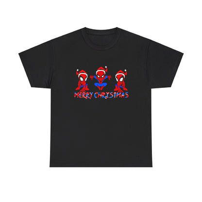 OMNI™ Spider-man Christmas Themed Unisex Heavy Cotton T-Shirt