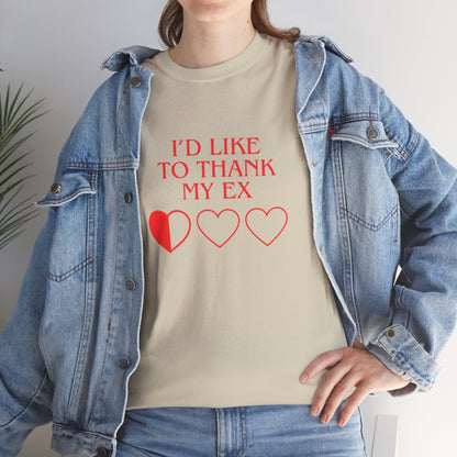 OMNI™ I'D Like To Thank My Ex Unisex Heavy Cotton T-Shirt
