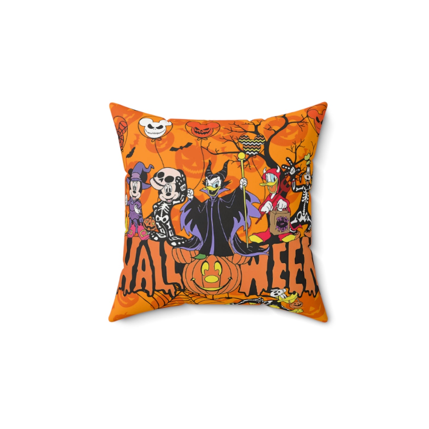 OMNI™ Classic Cartoon Halloween Spun Polyester Square Pillow