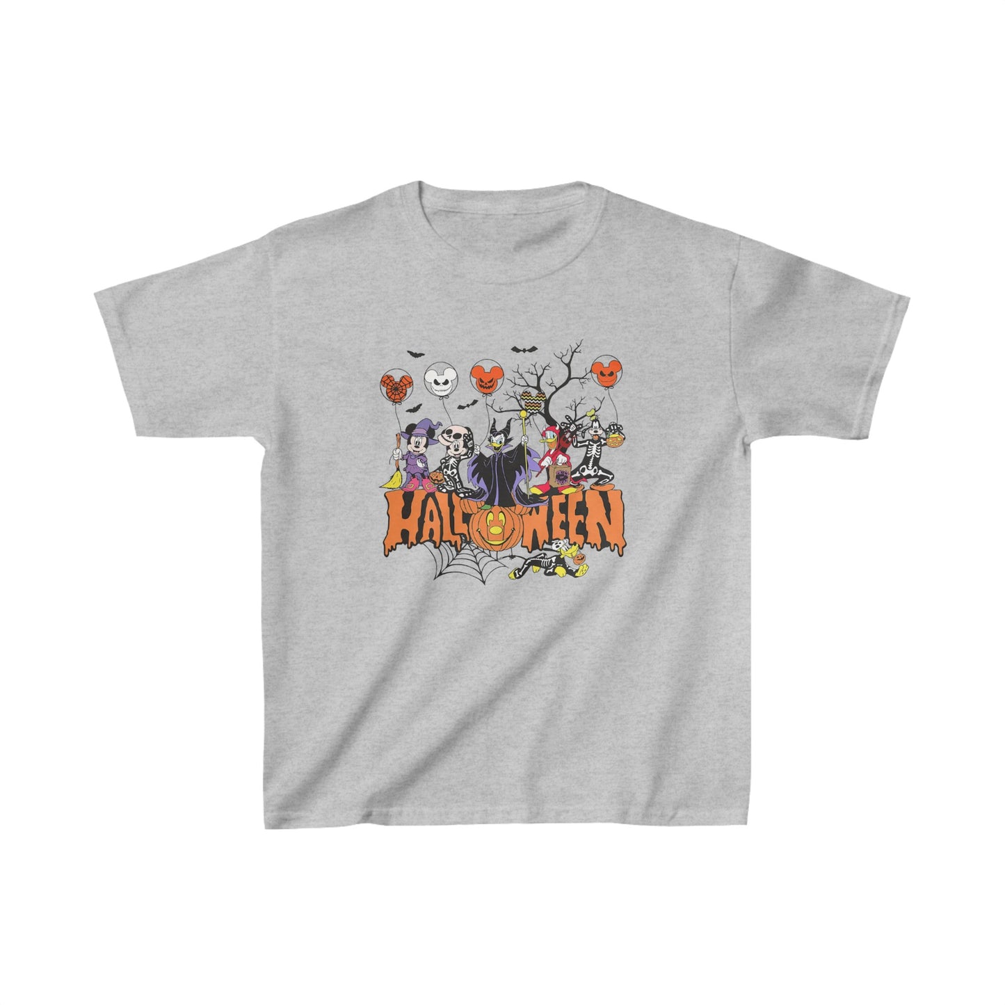 OMNI™ Classic Cartoon Halloween Unisex Kids Heavy Cotton T-Shirt