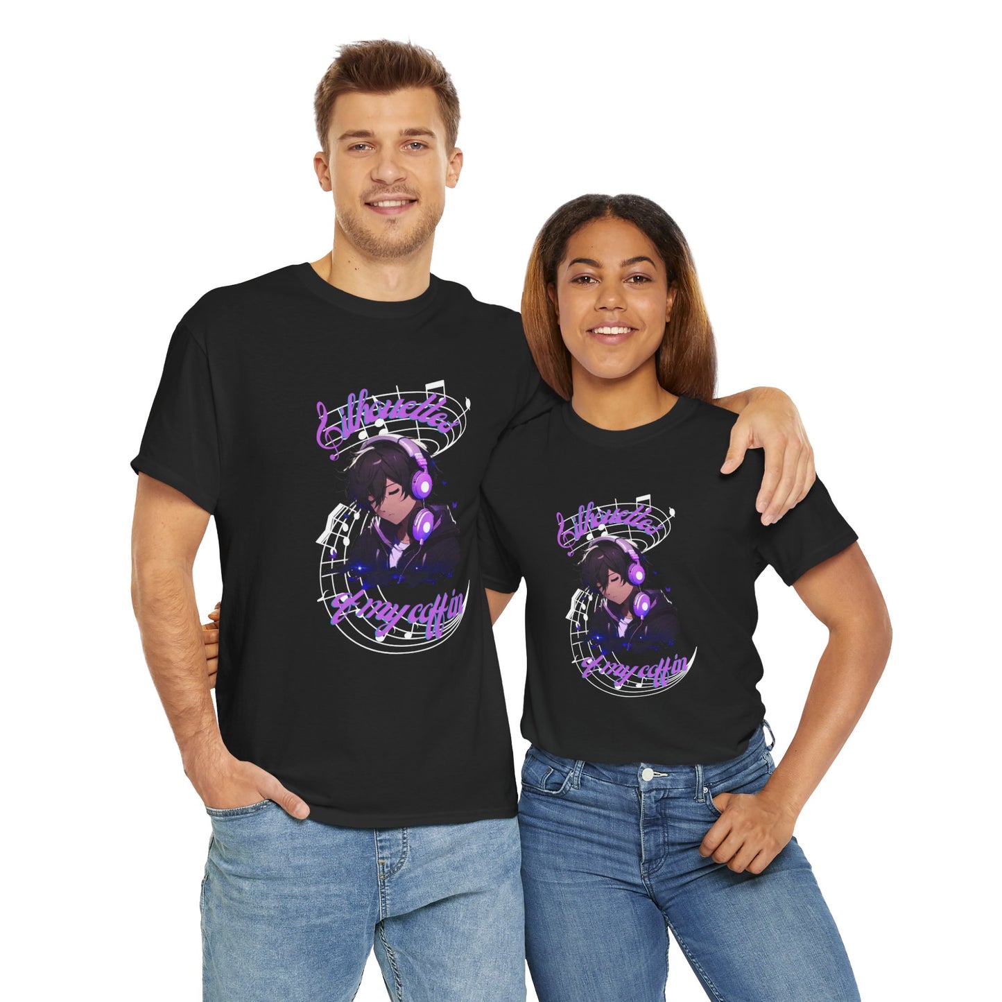 Silhouettes Of My Coffin Unisex Heavy Cotton T-Shirt