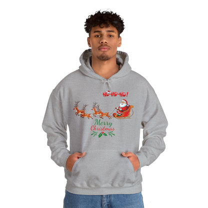 OMNI™ Merry Christmas (Santa and His Reindeer) Hoodie