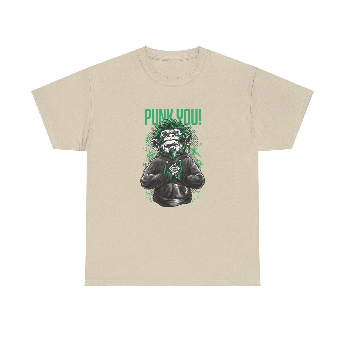 OMNI™ Punk Hipster Monkey Unisex Heavy Cotton T-Shirt