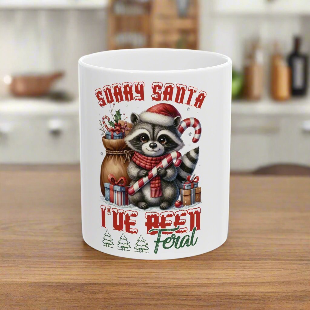 OMNI™ Sorry Santa I've Been Feral Ceramic Mug