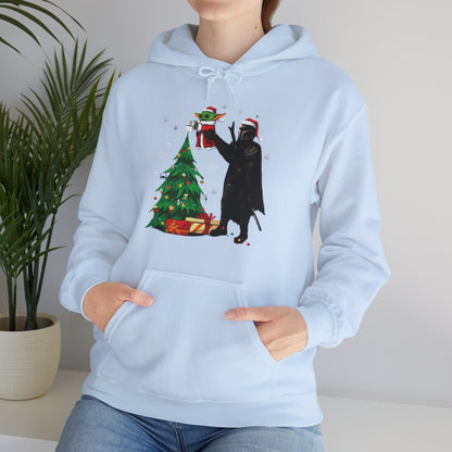 OMNI™ Star Wars Mandalorian and Baby Yoda Christmas Themed Unisex Hoodie