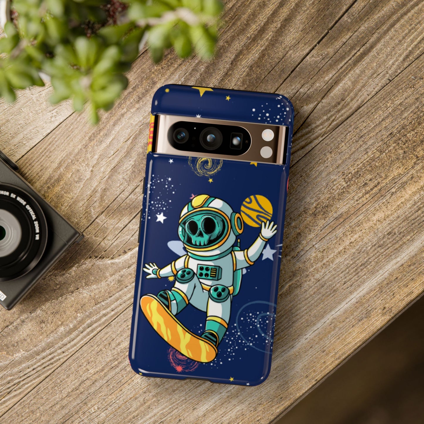 OMNI™ Skeleton Astronaut Space Surfer Double Layered Phone Case