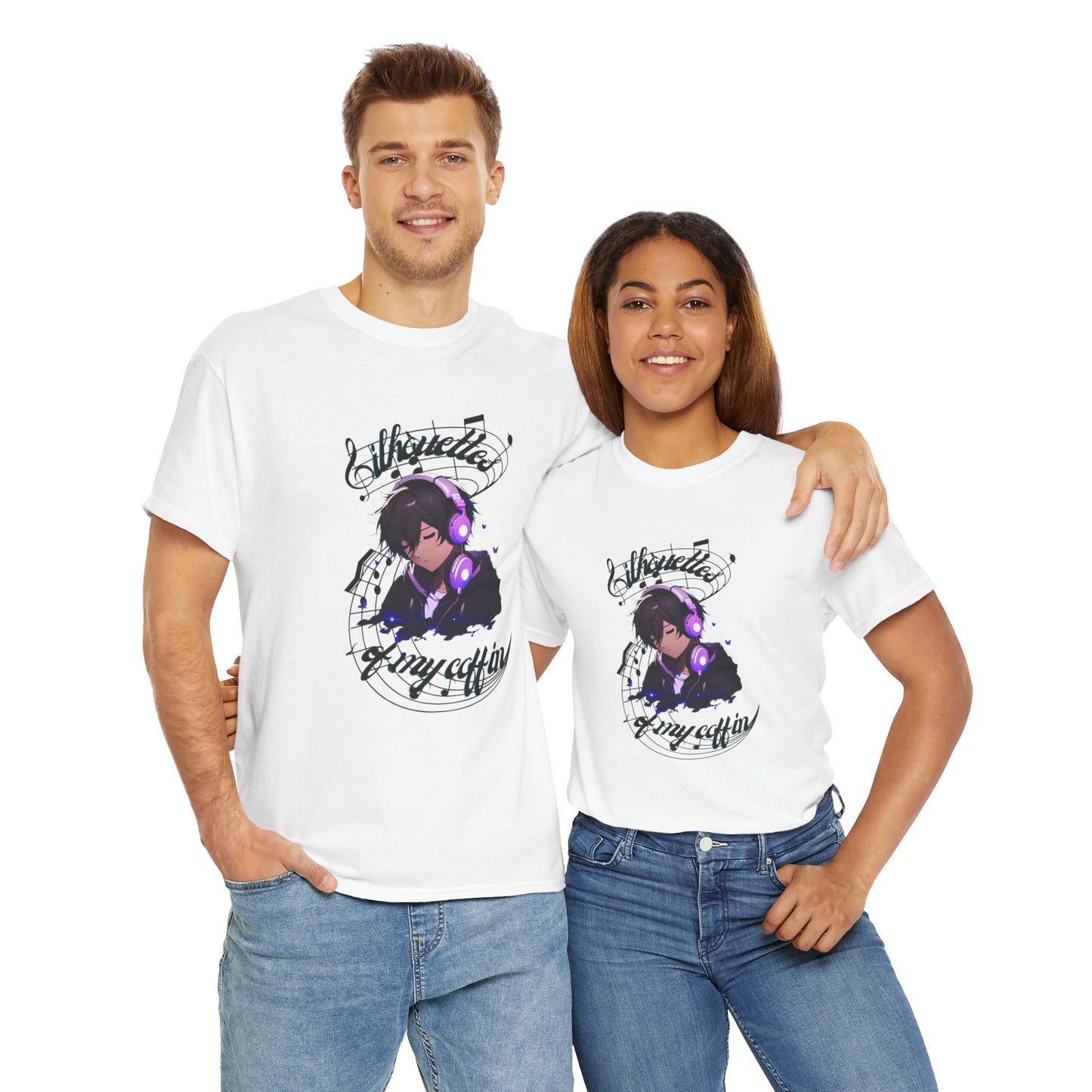 Silhouettes Of My Coffin Unisex Heavy Cotton T-Shirt