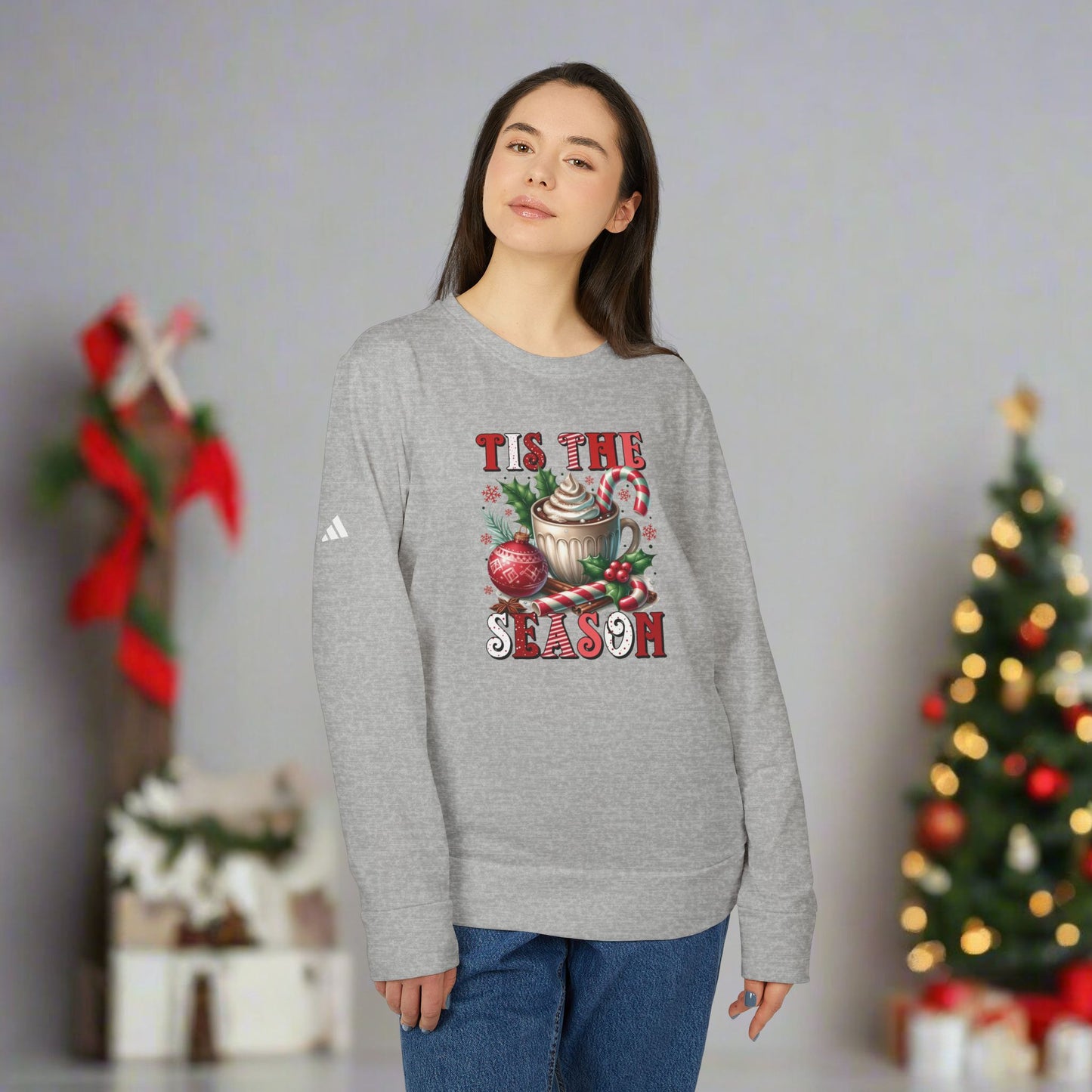 OMNI™ Tis The Season Adidas Unisex Fleece Crewneck Sweatshirt