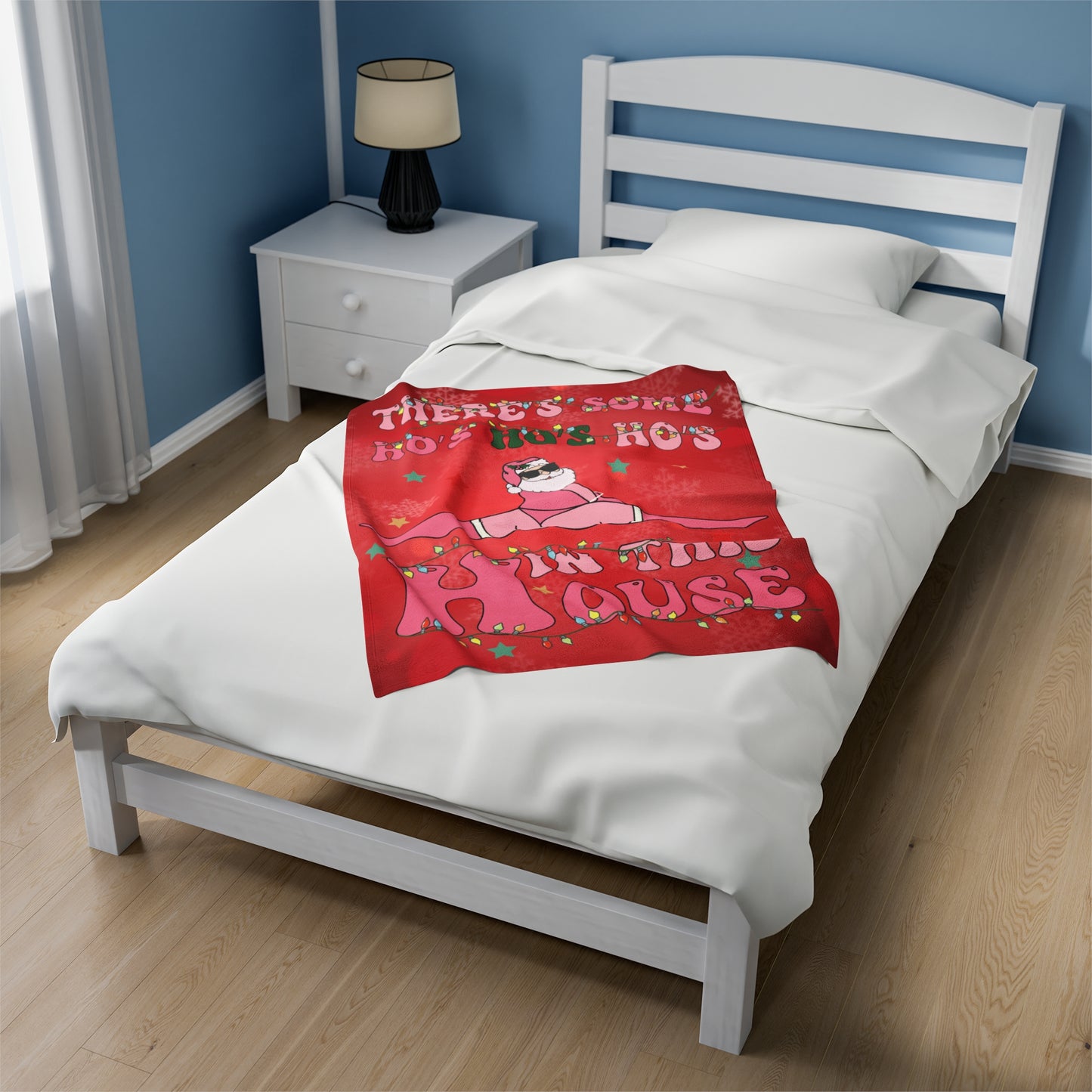 OMNI™ There's Some Ho, Ho, Hos In This House Velveteen Plush Blanket