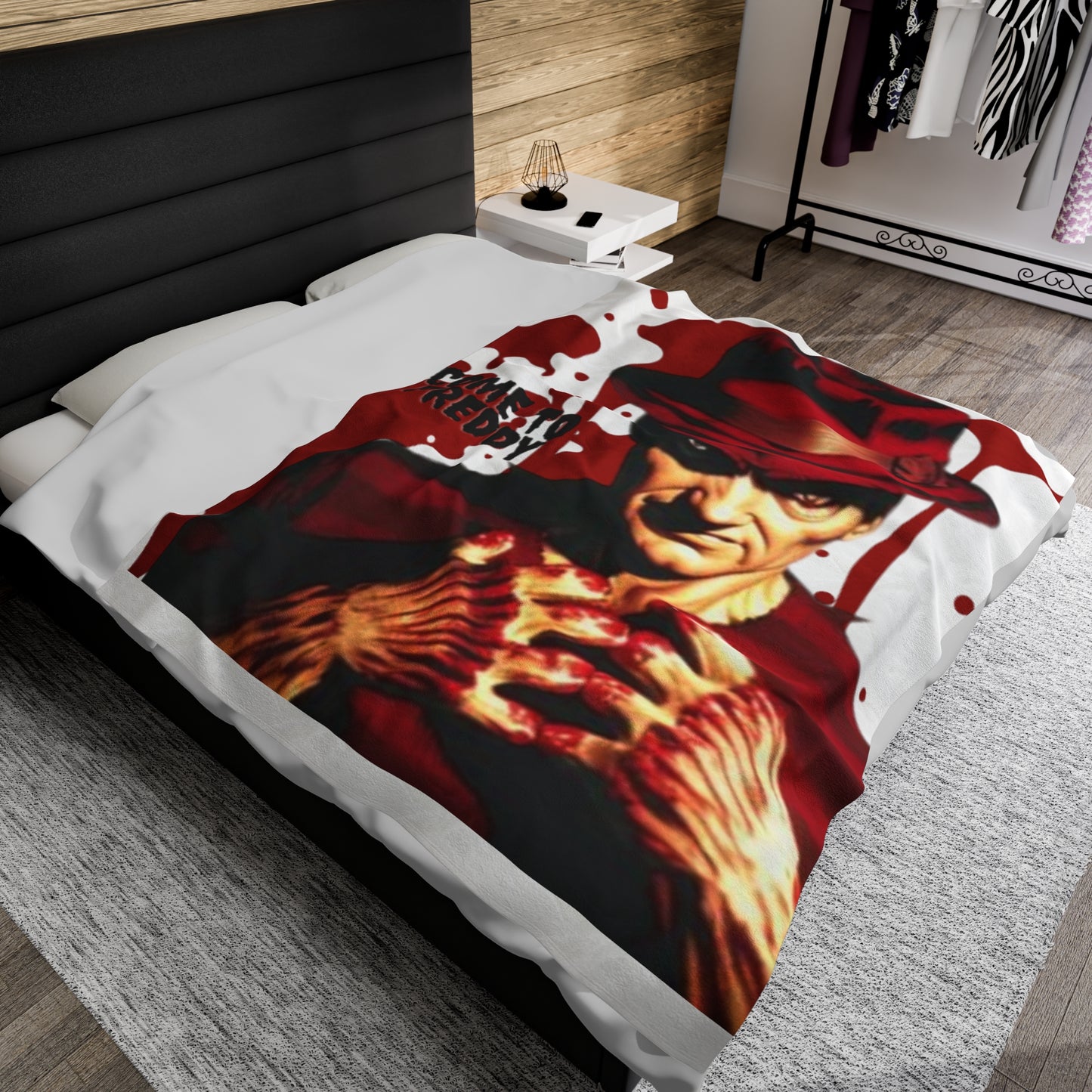 OMNI™ Freddy Krueger Design Velveteen Plush Blanket