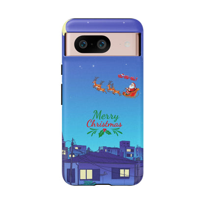 OMNI™ Santa and His Reindeer (Merry Christmas) Starry Night Double Layered Phone Cases