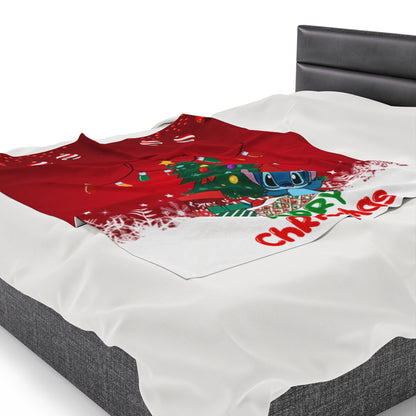 OMNI™ Stitch Christmas Themed Velveteen Plush Blanket